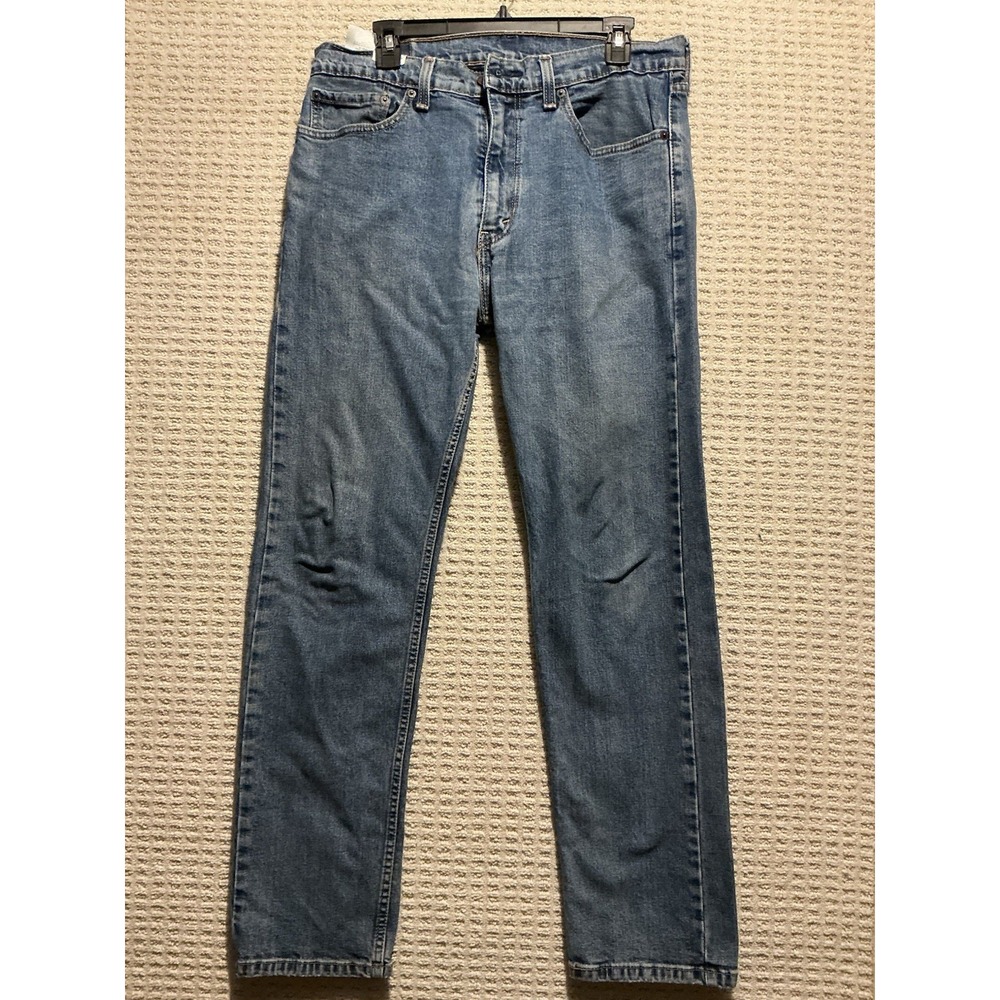 Levi's 505 Straight Relaxed Fir 35x32 Medium Wash Cut Week 52 2018 Just Broke In